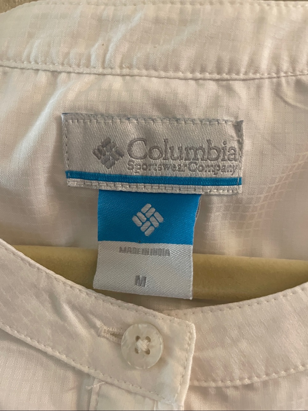 Columbia White Sleeveless Button-Front Midi Dress - Picture 2 of 4